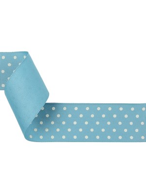 Dusk Blue and White Polka Dots Grosgrain Ribbon – 1.625″ Dusk Blue and White Polka Dots Grosgrain Ribbon – 1.625″