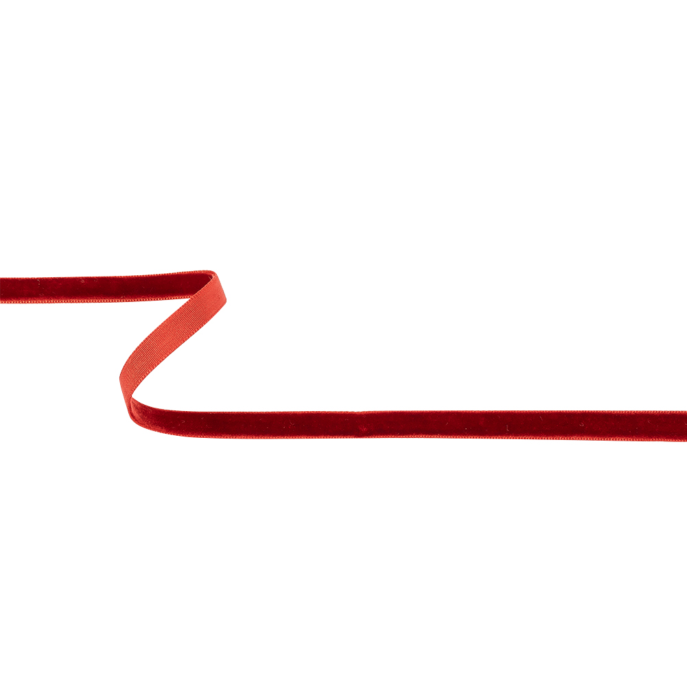 Burnt Sienna Single Face Velvet Ribbon – 0.3125″ Burnt Sienna Single Face Velvet Ribbon – 0.3125″