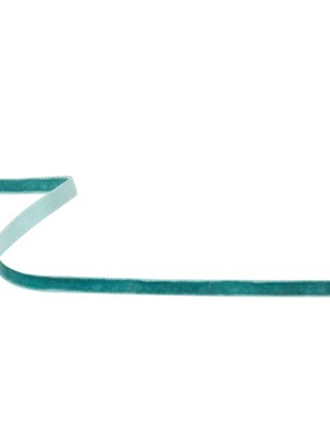 Teal Single Face Velvet Ribbon – 0.3125″ Teal Single Face Velvet Ribbon – 0.3125″