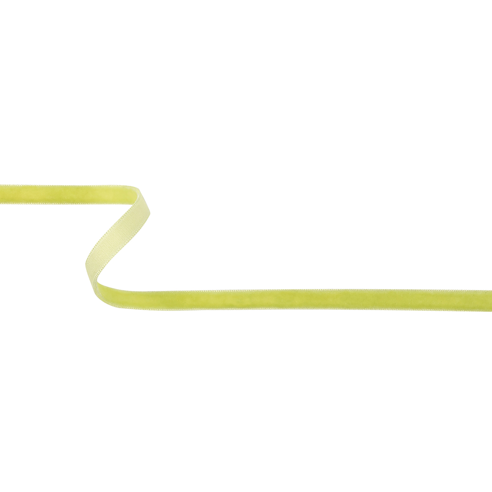 Lime Single Face Velvet Ribbon – 0.3125″ Lime Single Face Velvet Ribbon – 0.3125″