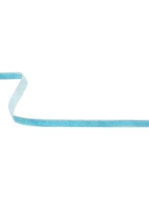 Sky Blue Single Face Velvet Ribbon – 0.3125″ Sky Blue Single Face Velvet Ribbon – 0.3125″