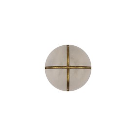 Frosted White and Gold Textured Shank Back Button – 20L/12.5mm Frosted White and Gold Textured Shank Back Button – 20L/12.5mm