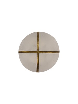 Frosted White and Gold Textured Shank Back Button – 24L/15mm Frosted White and Gold Textured Shank Back Button – 24L/15mm