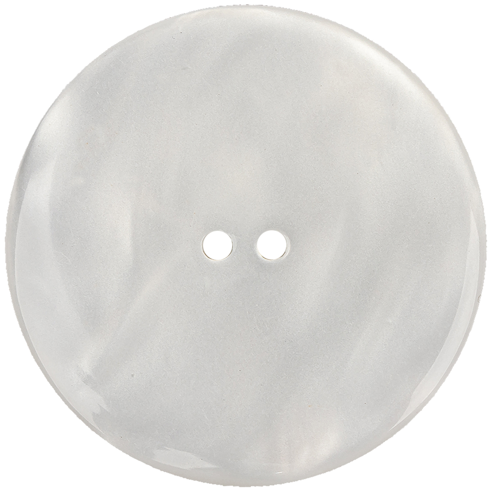 Blanc de Blanc Quilted Iridescent 2-Hole Button - 70L/44.5mm