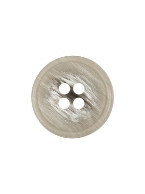 Italian Light Gray and White Striated 4-Hole Plastic Button – 28L/18mm Italian Light Gray and White Striated 4-Hole Plastic Button – 28L/18mm