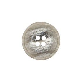 Italian Light Gray and White Striated 4-Hole Plastic Button – 32L/20mm Italian Light Gray and White Striated 4-Hole Plastic Button – 32L/20mm