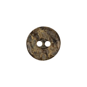 Mud and Iron Speckled 2-Hole Textured Button – 24L/15mm Mud and Iron Speckled 2-Hole Textured Button – 24L/15mm