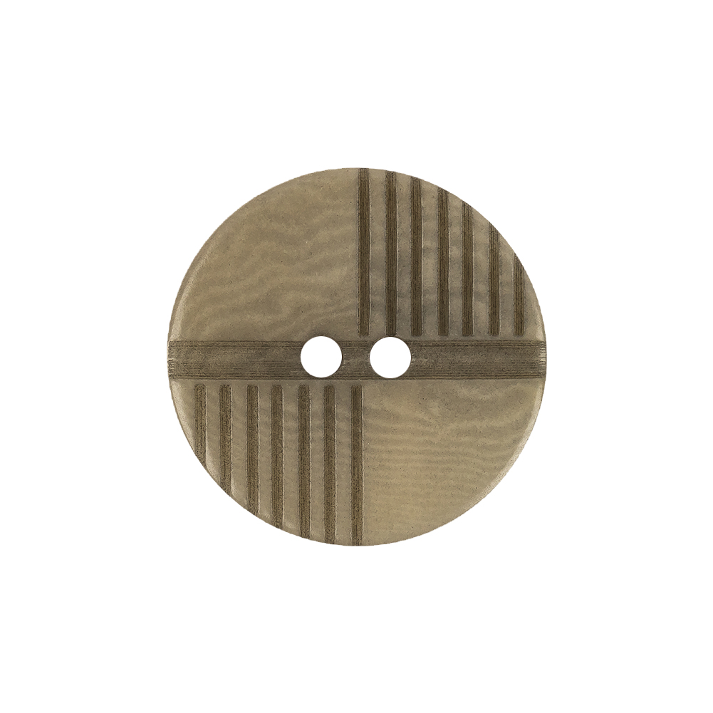 Taupe Swirls Geometric 2-Hole Textured Button – 36L/23mm Taupe Swirls Geometric 2-Hole Textured Button – 36L/23mm