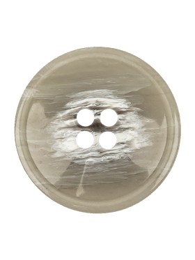 Italian Light Gray and White Striated 4-Hole Plastic Button – 40L/25.5mm Italian Light Gray and White Striated 4-Hole Plastic Button – 40L/25.5mm