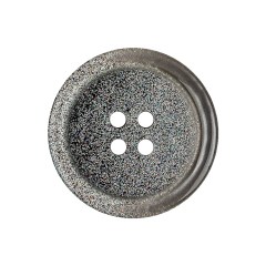 Italian Rainbow Glitter and Translucent Gray 4-Hole Plastic Button – 40L/25.5mm Italian Rainbow Glitter and Translucent Gray 4-Hole Plastic Button – 40L/25.5mm