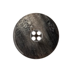 Deep Brown and Gray Granite Abstract 4-Hole Smooth Top Plastic Button – 40L/25.5mm Deep Brown and Gray Granite Abstract 4-Hole Smooth Top Plastic Button – 40L/25.5mm