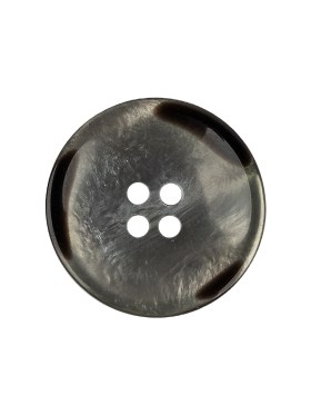 Blue Gray and Brown Iridescent 4-Hole Plastic Saucer Button – 36L/23mm Blue Gray and Brown Iridescent 4-Hole Plastic Saucer Button – 36L/23mm