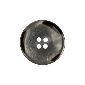 Blue Gray and Brown Iridescent 4-Hole Plastic Saucer Button – 36L/23mm Blue Gray and Brown Iridescent 4-Hole Plastic Saucer Button – 36L/23mm