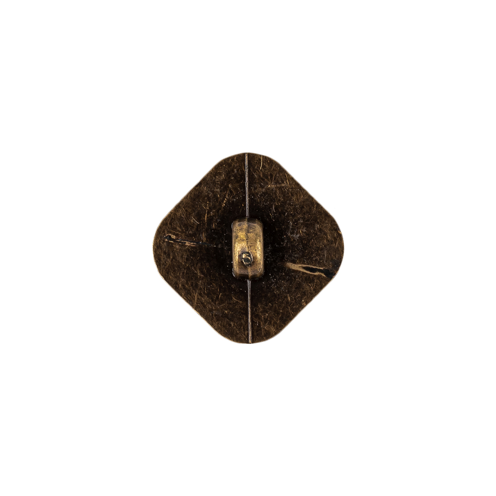Bronze Geometric Textured Plastic Shank Back Button – 24L/15mm Bronze Geometric Textured Plastic Shank Back Button – 24L/15mm