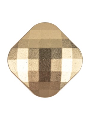 Gold Geometric Textured Plastic Shank Back Button – 40L/25.5mm Gold Geometric Textured Plastic Shank Back Button – 40L/25.5mm