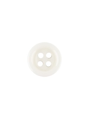 Milky White Tire Shaped Rim 4-Hole Plastic Button – 17L/10.5mm Milky White Tire Shaped Rim 4-Hole Plastic Button – 17L/10.5mm