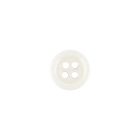 Milky White Tire Shaped Rim 4-Hole Plastic Button – 17L/10.5mm Milky White Tire Shaped Rim 4-Hole Plastic Button – 17L/10.5mm