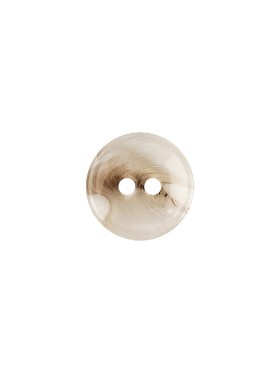 Italian White and Tan Translucent Rolled Rim 2-Hole Plastic Button – 18L/11.5mm Italian White and Tan Translucent Rolled Rim 2-Hole Plastic Button – 18L/11.5mm