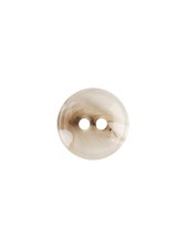 Italian White and Tan Translucent Rolled Rim 2-Hole Plastic Button – 18L/11.5mm Italian White and Tan Translucent Rolled Rim 2-Hole Plastic Button – 18L/11.5mm