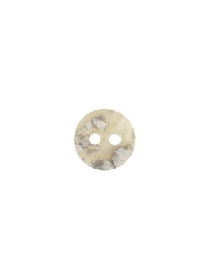 Ivory and Beige Striated Faux-Shell 2-Hole Plastic Button – 14L/9mm Ivory and Beige Striated Faux-Shell 2-Hole Plastic Button – 14L/9mm