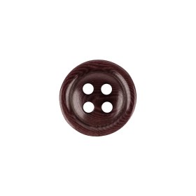 Rum Raisin Tiny Mound 4-Hole Plastic Button – 24L/15mm Rum Raisin Tiny Mound 4-Hole Plastic Button – 24L/15mm