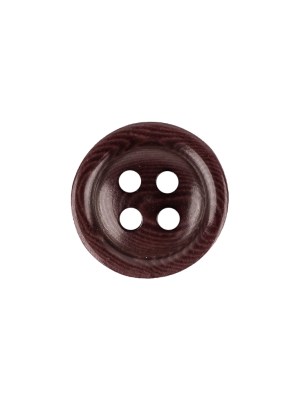 Rum Raisin Tiny Mound 4-Hole Plastic Button – 24L/15mm Rum Raisin Tiny Mound 4-Hole Plastic Button – 24L/15mm