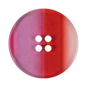 Berry Stripes Smooth Top 4-Hole Plastic Button – 54L/34mm Berry Stripes Smooth Top 4-Hole Plastic Button – 54L/34mm