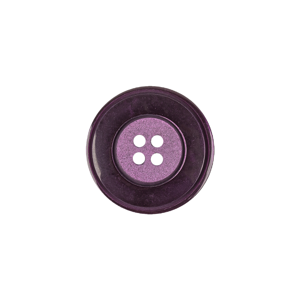 Purple Iridescent and Matte Shallow Plate 4-Hole Plastic Button – 28L/18mm Purple Iridescent and Matte Shallow Plate 4-Hole Plastic Button – 28L/18mm