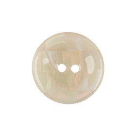 Antique White and Peach Dust Iridescent Patchwork 4-Hole Plastic Saucer Button – 36L/23mm Antique White and Peach Dust Iridescent Patchwork 4-Hole Plastic Saucer Button – 36L/23mm