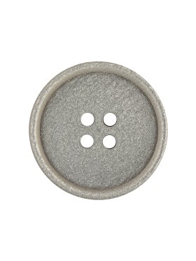 Italian Light Satin Gray Speckled Narrow Rim 4-Hole Button – 35L/22mm Italian Light Satin Gray Speckled Narrow Rim 4-Hole Button – 35L/22mm