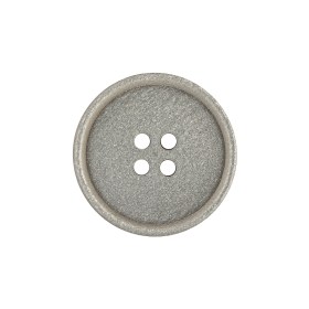 Italian Light Satin Gray Speckled Narrow Rim 4-Hole Button – 35L/22mm Italian Light Satin Gray Speckled Narrow Rim 4-Hole Button – 35L/22mm