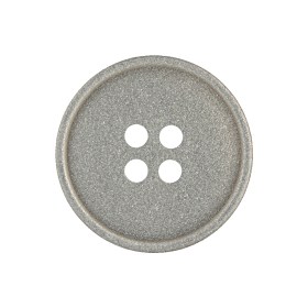 Italian Light Satin Gray Speckled Narrow Rim 4-Hole Button – 40L/25.5mm Italian Light Satin Gray Speckled Narrow Rim 4-Hole Button – 40L/25.5mm