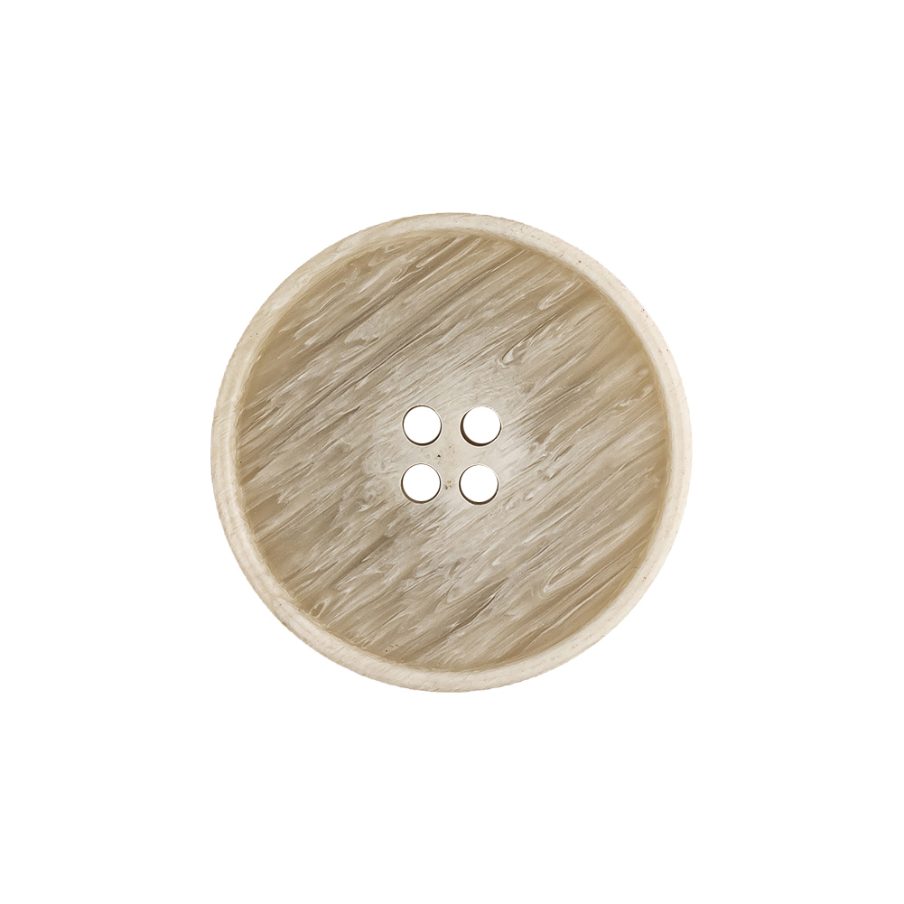 Pistachio Shell and Light Gray Striated Narrow Rim 4-Hole Button – 36L/23mm Pistachio Shell and Light Gray Striated Narrow Rim 4-Hole Button – 36L/23mm