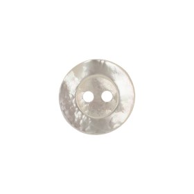 Eggshell Iridescent 2-Hole Plastic Dish Button – 24L/15mm Eggshell Iridescent 2-Hole Plastic Dish Button – 24L/15mm