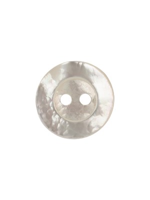 Eggshell Iridescent 2-Hole Plastic Dish Button – 24L/15mm Eggshell Iridescent 2-Hole Plastic Dish Button – 24L/15mm