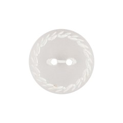 Translucent Frosted Glass-like Button with Star White Etched Rim – 36L/23mm Translucent Frosted Glass-like Button with Star White Etched Rim – 36L/23mm