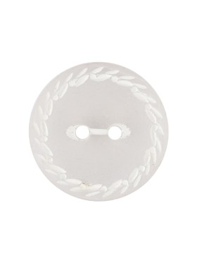 Translucent Frosted Glass-like Button with Star White Etched Rim – 36L/23mm Translucent Frosted Glass-like Button with Star White Etched Rim – 36L/23mm