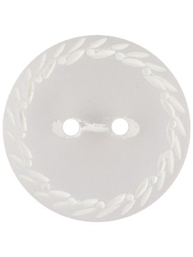Translucent Frosted Glass-like Button with Star White Etched Rim – 44L/28mm Translucent Frosted Glass-like Button with Star White Etched Rim – 44L/28mm