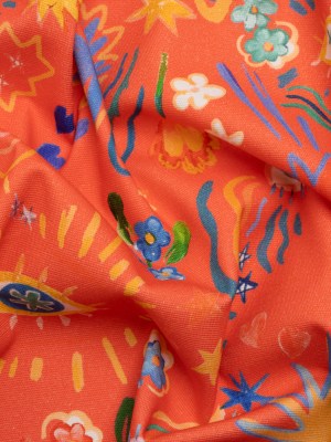 Stretch Cotton Canvas Print – Coral, Yellow and Blue Little Doodles – Mood Exclusive Skybrite Sights Stretch Cotton Canvas Print – Coral, Yellow and Blue Little Doodles – Mood Exclusive Skybrite Sights