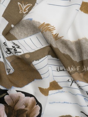 Sustainable Viscose Crepe Print – Beige Note Patchwork – Mood Exclusive Scraps of Self Sustainable Viscose Crepe Print – Beige Note Patchwork – Mood Exclusive Scraps of Self