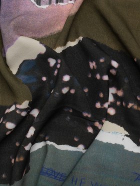 Sustainable Viscose Crepe Print – Dark Gray and Lavender Torn Photos Collage – Mood Exclusive What About Always Sustainable Viscose Crepe Print – Dark Gray and Lavender Torn Photos Collage – Mood Exclusive What About Always