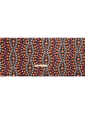 Mood Exclusive Black Infinitely Floral Metallic Pinstriped Viscose Dobby Mood Exclusive Black Infinitely Floral Metallic Pinstriped Viscose Dobby