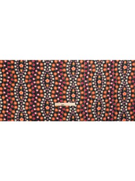 Mood Exclusive Black Infinitely Floral Metallic Pinstriped Viscose Dobby Mood Exclusive Black Infinitely Floral Metallic Pinstriped Viscose Dobby