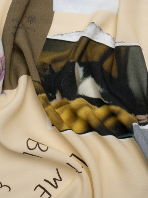 Sustainable Viscose Crepe Print – Beige Scrapbook Notes – Mood Exclusive Always Forward Sustainable Viscose Crepe Print – Beige Scrapbook Notes – Mood Exclusive Always Forward