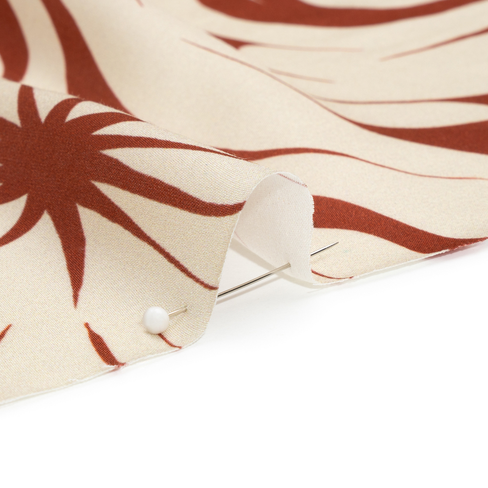 Sustainable and Recycled Viscose Satin Print – Red and Cream Swirls and Stars – Mood Exclusive Vincent’s Hope Sustainable and Recycled Viscose Satin Print – Red and Cream Swirls and Stars – Mood Exclusive Vincent’s Hope