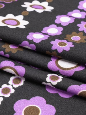 Mood Exclusive Purple Grow As We Go Rayon Challis Mood Exclusive Purple Grow As We Go Rayon Challis