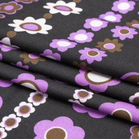 Mood Exclusive Purple Grow As We Go Rayon Challis Mood Exclusive Purple Grow As We Go Rayon Challis