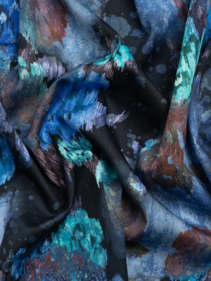 Mood Exclusive Blurred Blues Cotton Voile Mood Exclusive Blurred Blues Cotton Voile