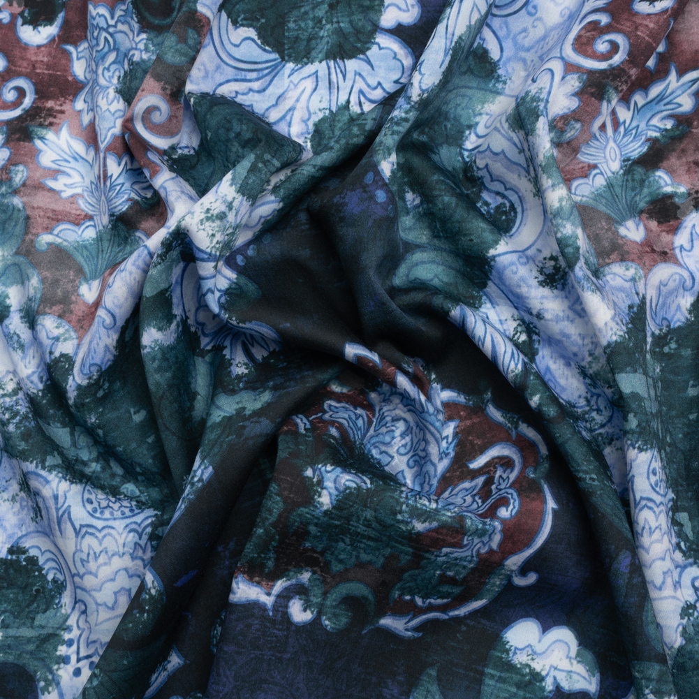 Mood Exclusive Blue Vieux Carre Cotton Voile Mood Exclusive Blue Vieux Carre Cotton Voile