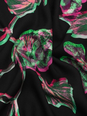 Mood Exclusive Infrared Roses Viscose Crepe Mood Exclusive Infrared Roses Viscose Crepe